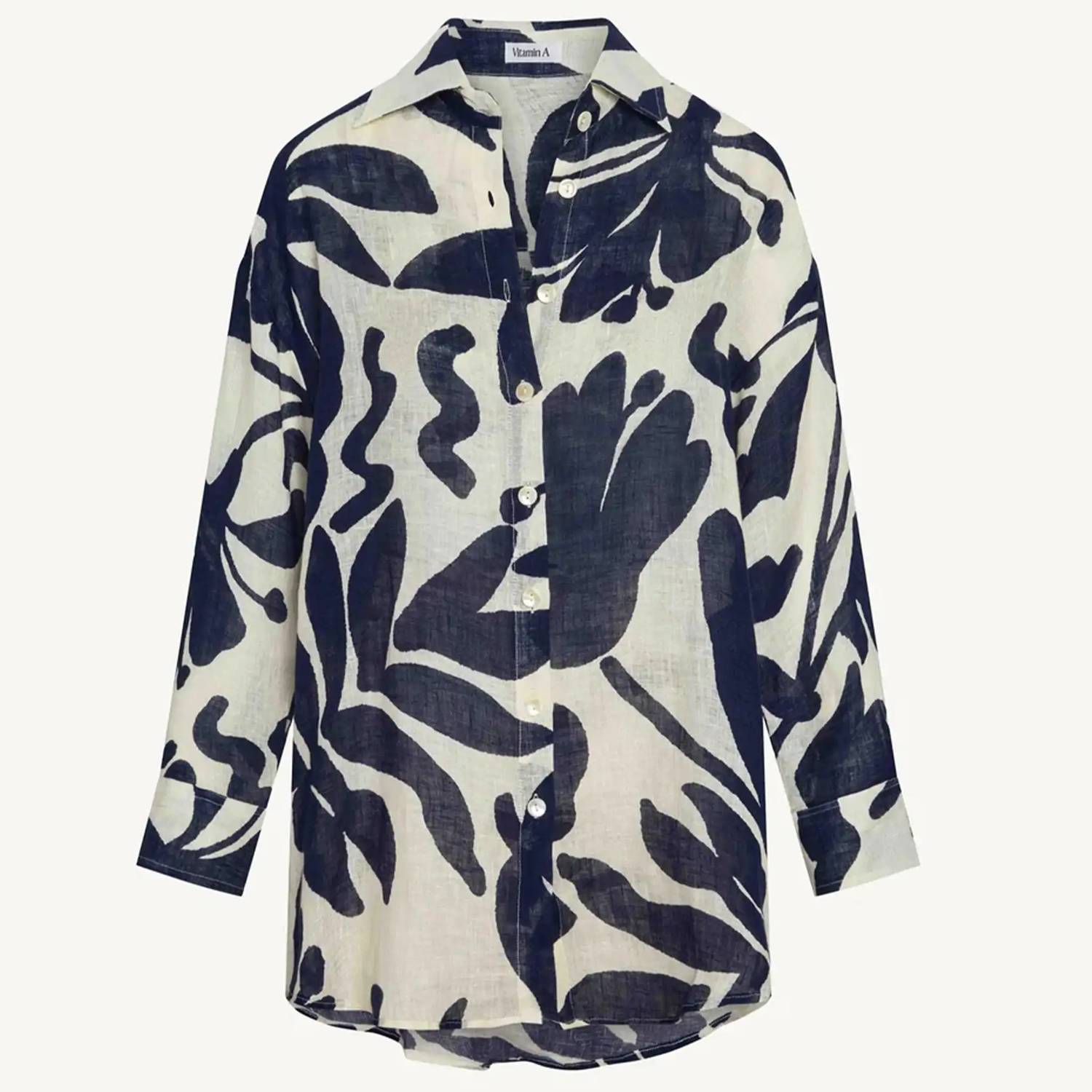 Vitamin A - Women's Playa Linen Boyfriend Shirt