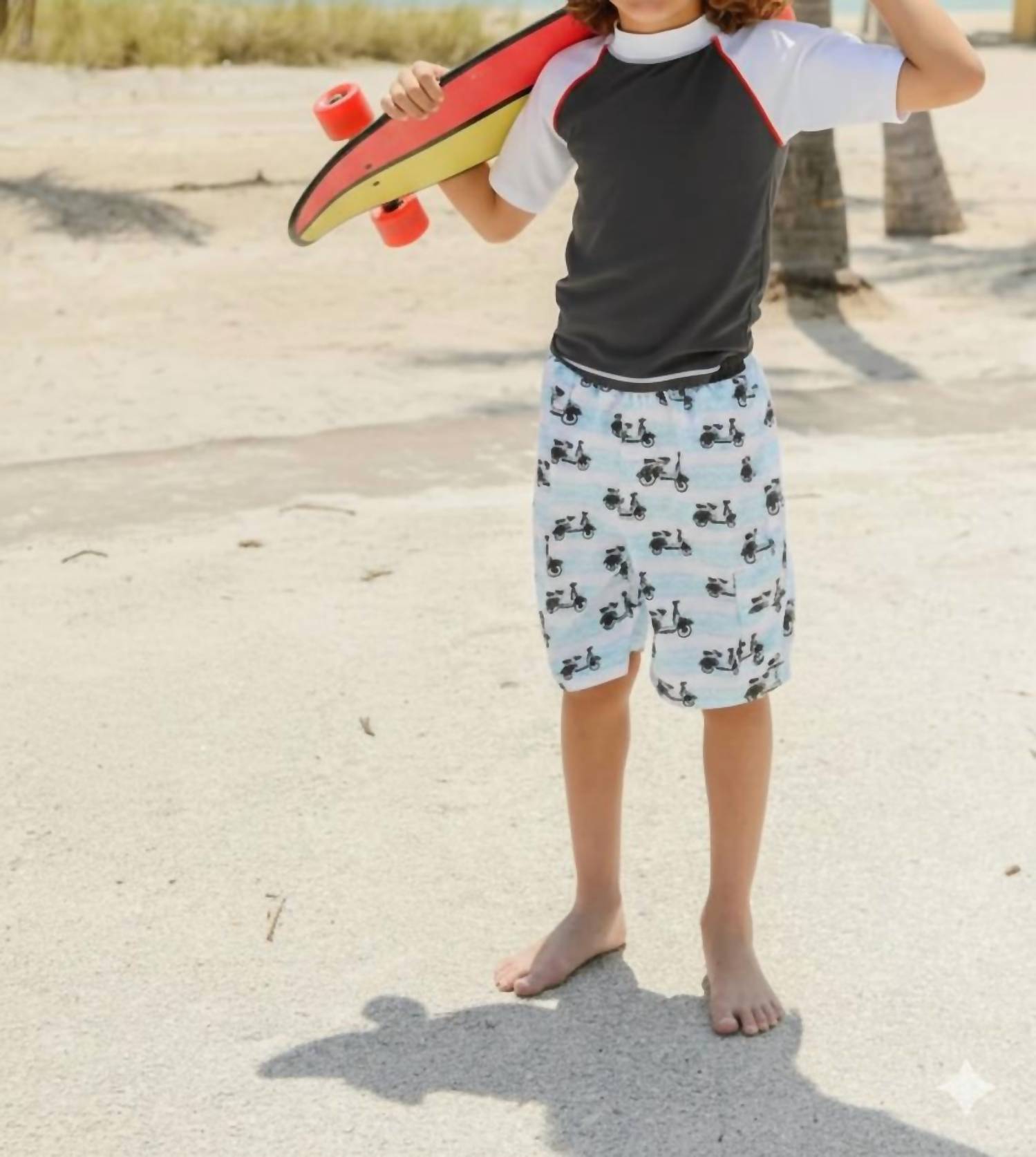 SNAPPER ROCK Boys Short Sleeve Rashguard in slate white - kids' item