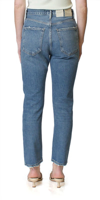 AGOLDE Riley High Rise Straight Jeans in collective - women's jeans - detail view