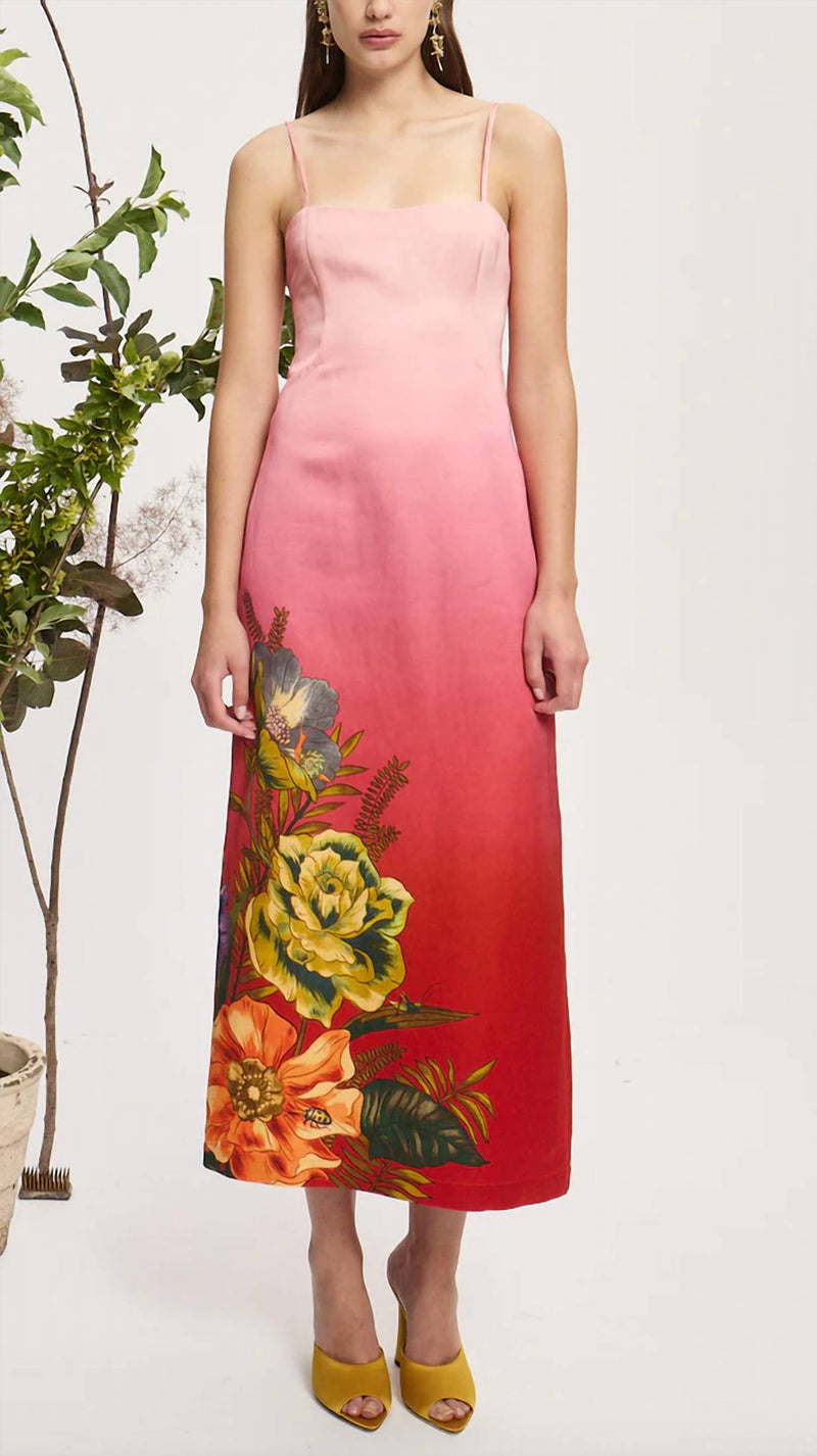 Alémais INEZ MIDI DRESS 6 AU/UK (2 US)