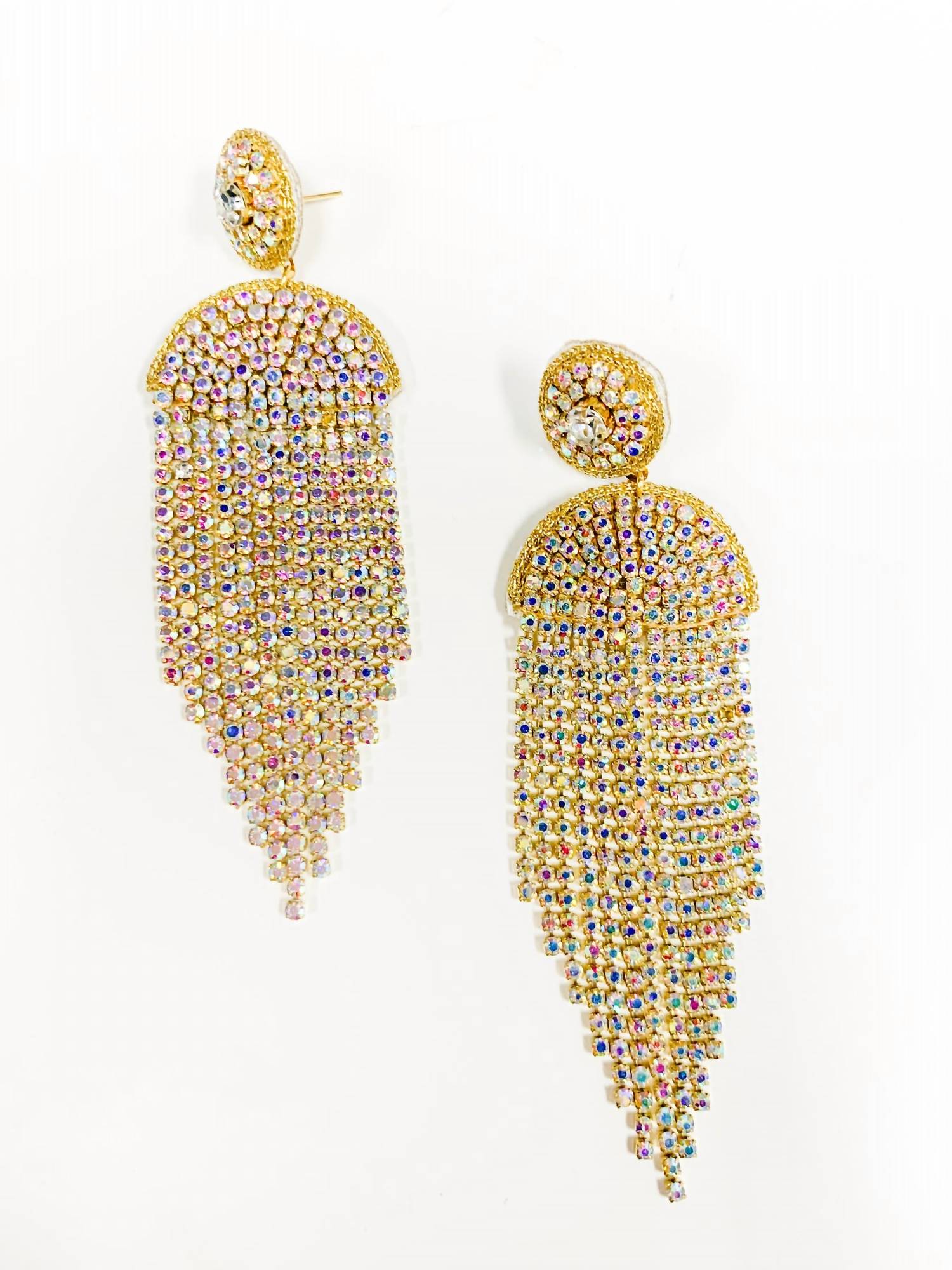 Chain Dazzle Drop Earrings