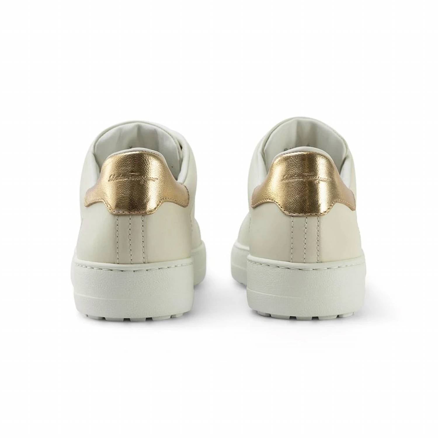 Salvatore Ferragamo - Women's Perforated Detail Leather Sneakers