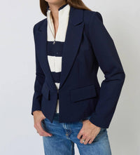 Central Park West - Chelsea Rugby Stripe Sweater Dickey Jacket