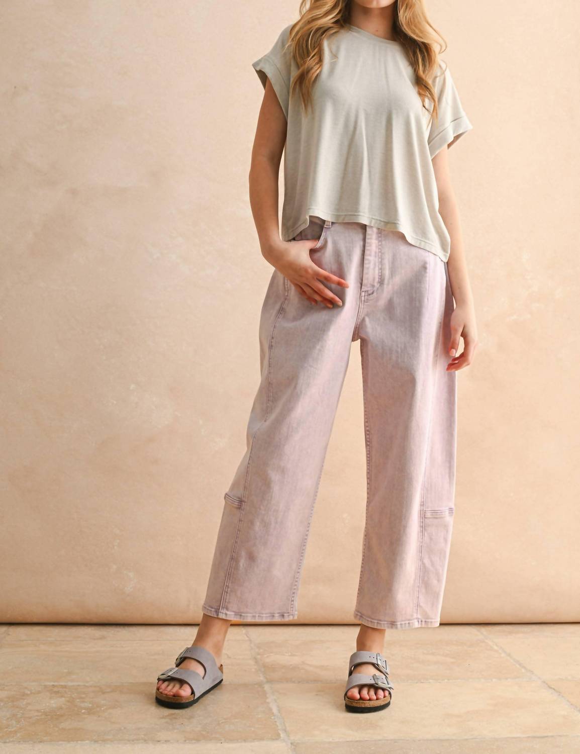 Miou Muse - Amber Barrel Denim Jeans
