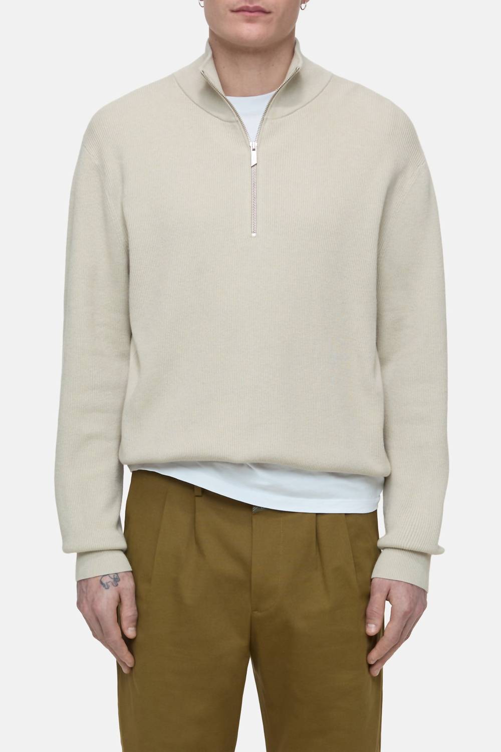 Closed - Men's Half Zip Pullover Top