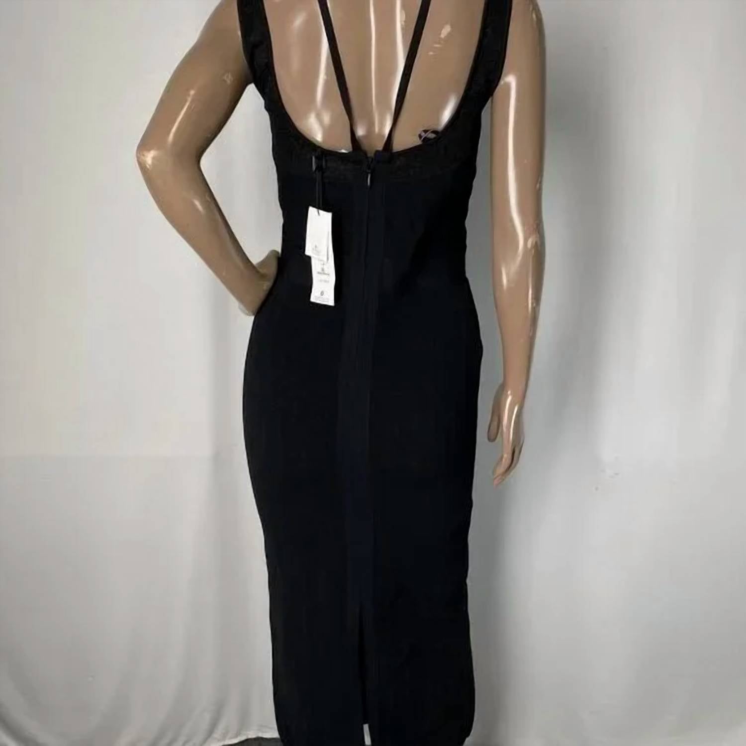 Herve Leger - Ribbed Halter Midi Bodycon Dress