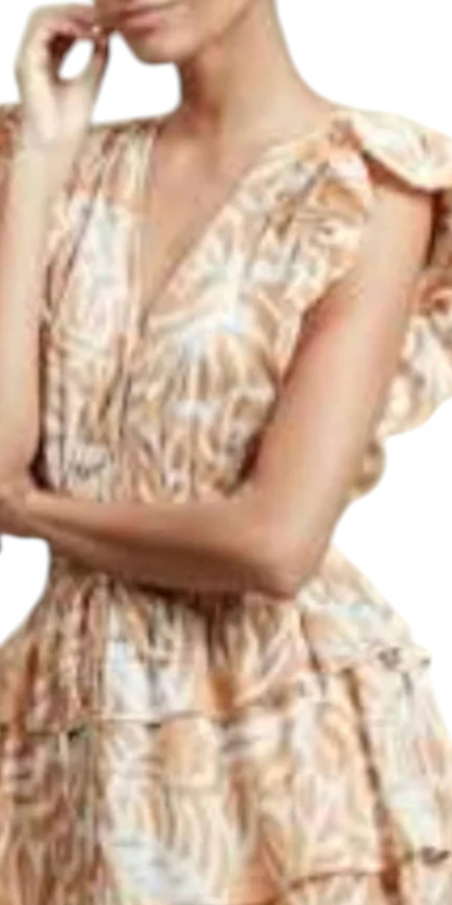 Ro'S Garden - Hunan V-neck Short Dress