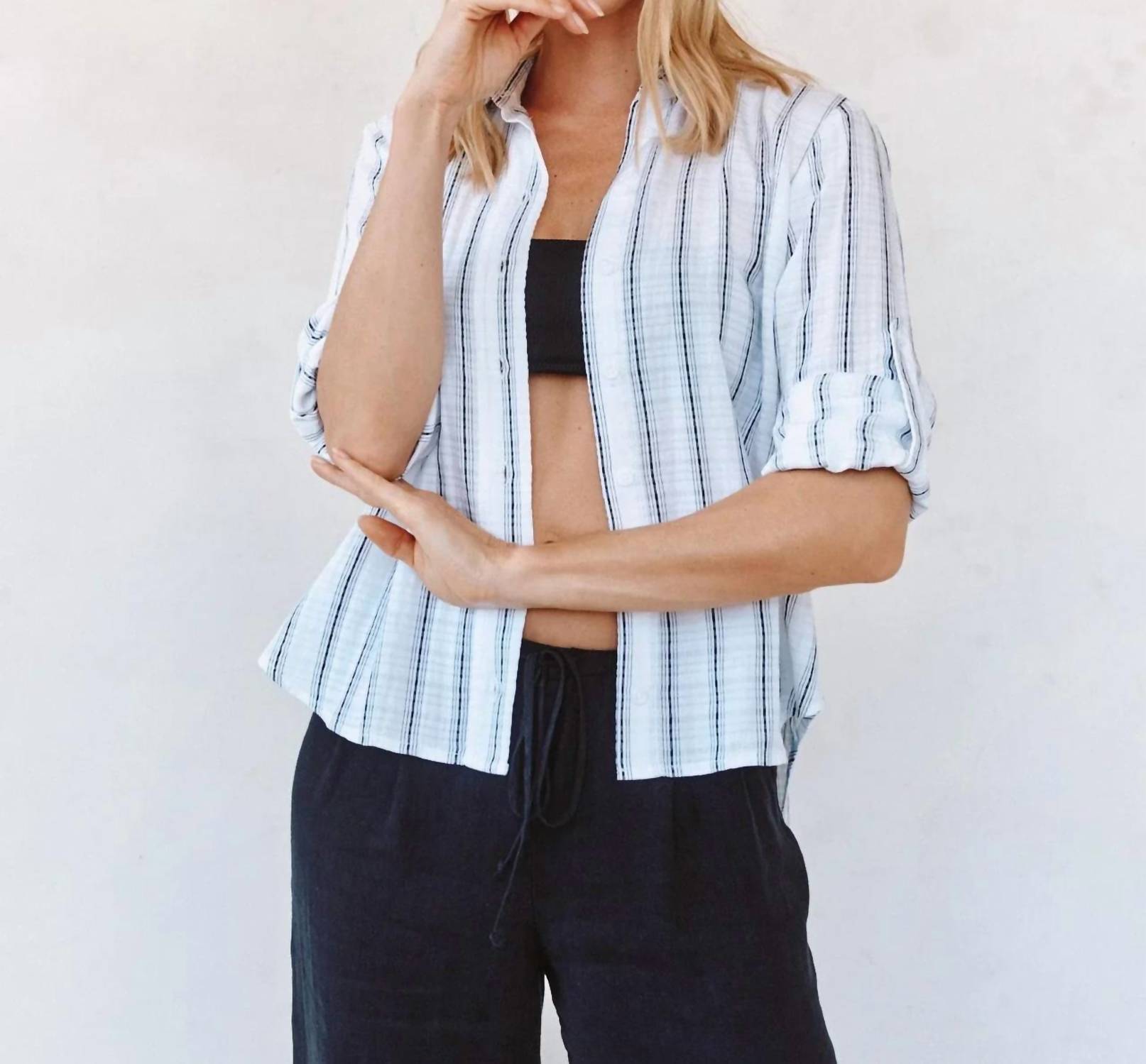 Bella Dahl - Clean Split Back Button Down Shirt
