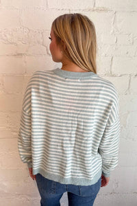 Olivaceous - Haley Stripe Knit Top