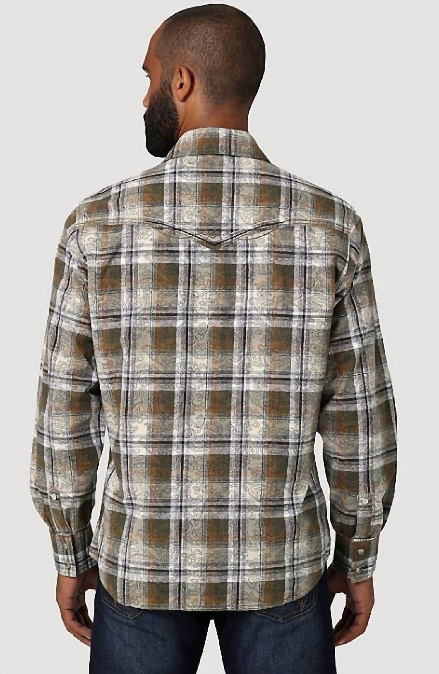 Wrangler - Men's Rock 47 Paisley Snap Shirt