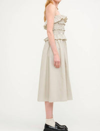 Sofie The Label - Flynn Pinstriped Smoked Midi Dress