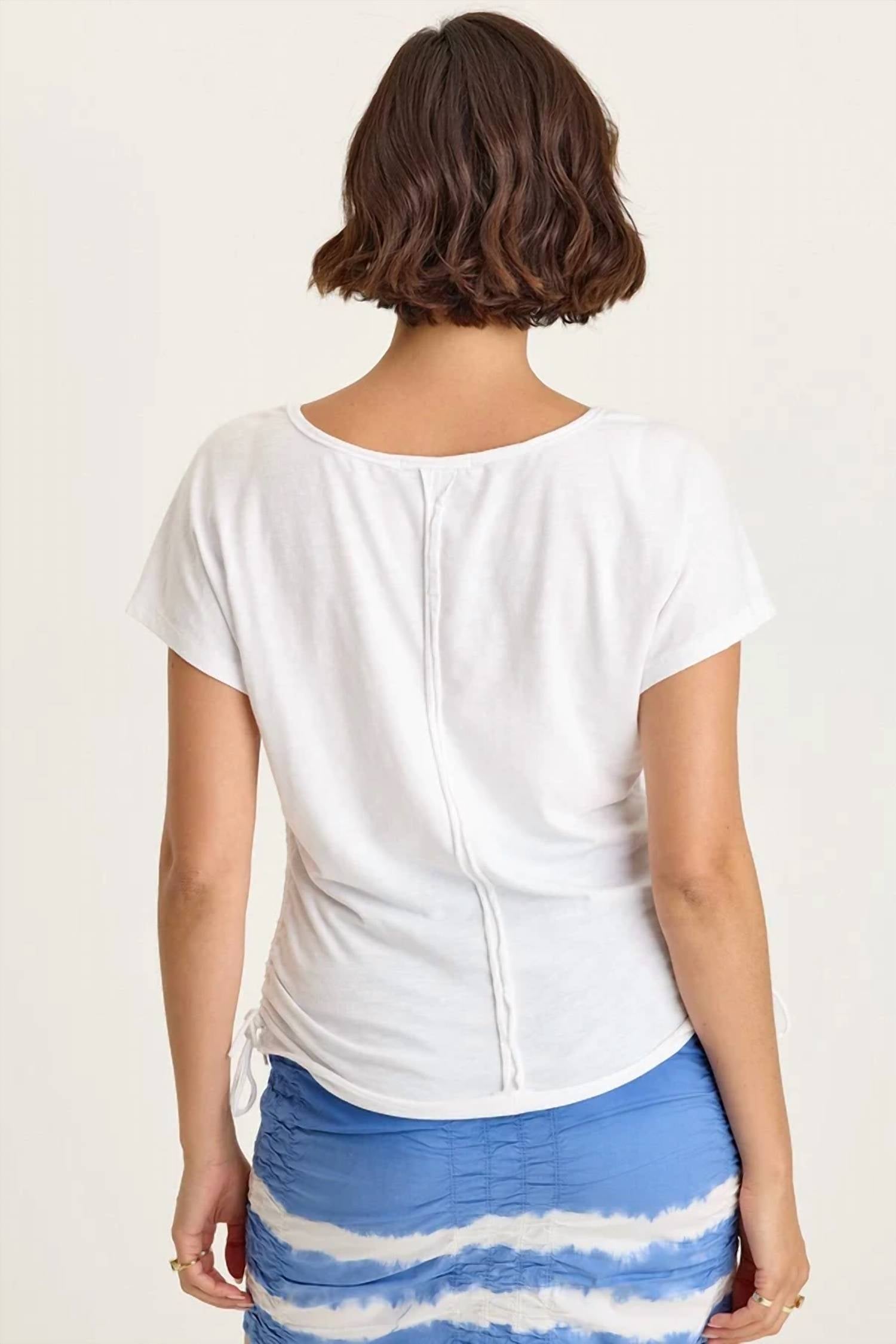Xcvi - Diggory Jersey Cinchable Dolman Tee