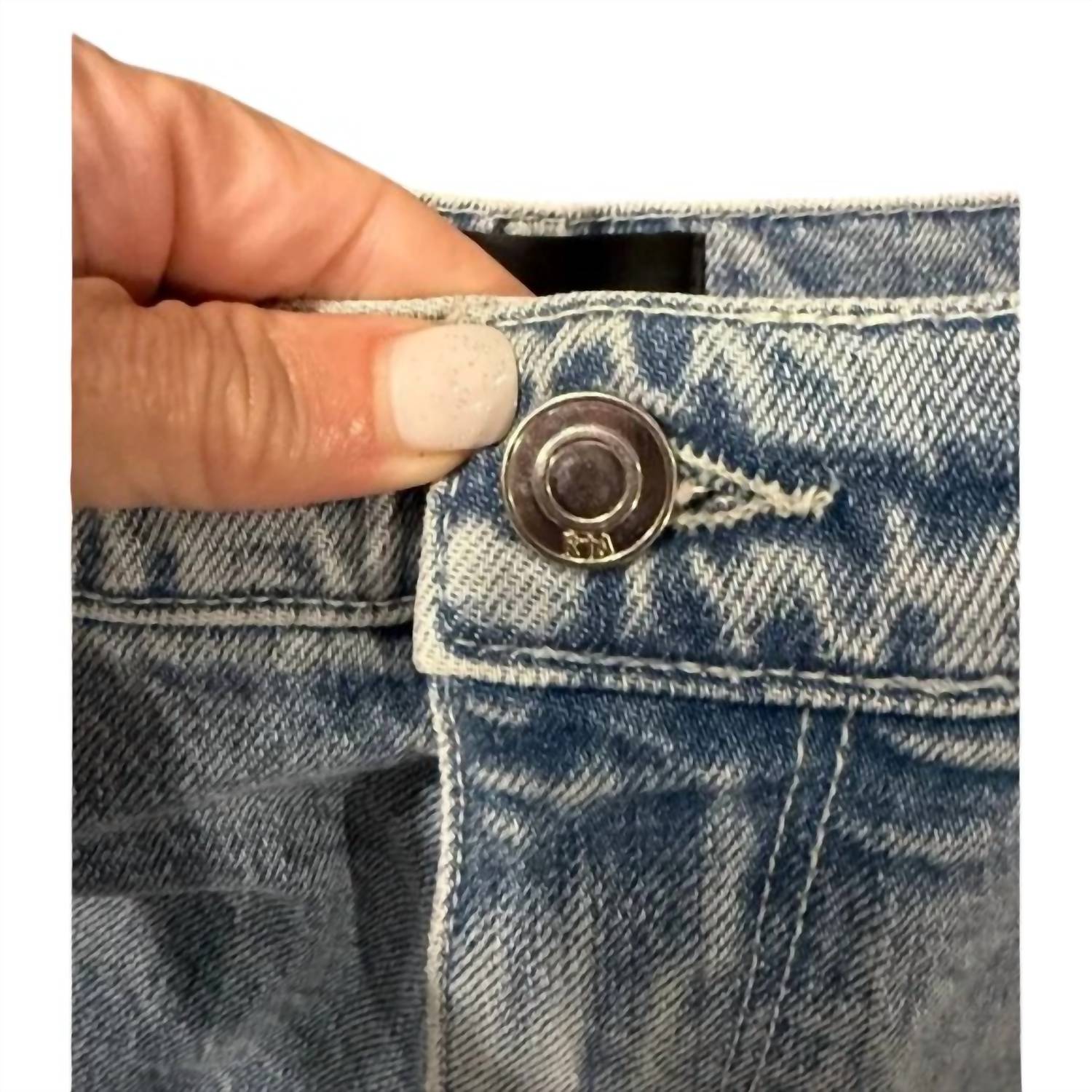 Rta - Women's High Rise Raw Hem Denim Shorts