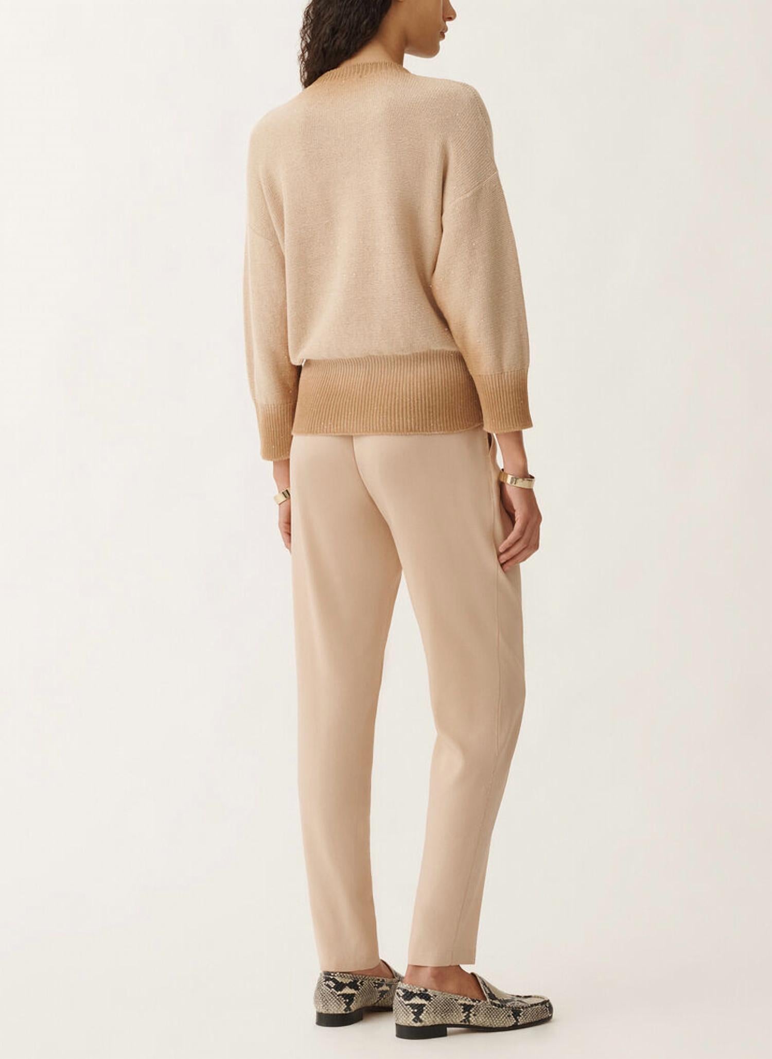 Fabiana Filippi - Sequin Cotton Linen Crew Neck Sweater