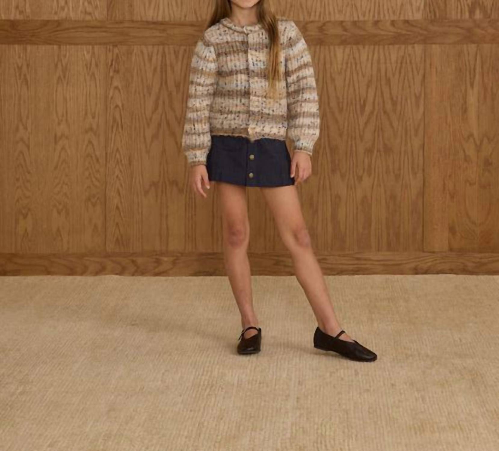 Rylee + Cru Denver Mini Skirt in indigo denim 1 - kids' skirt