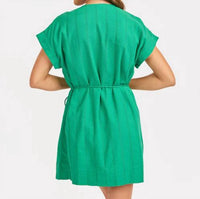 Sadie & Sage - Radiate Pintuck Mini Dress