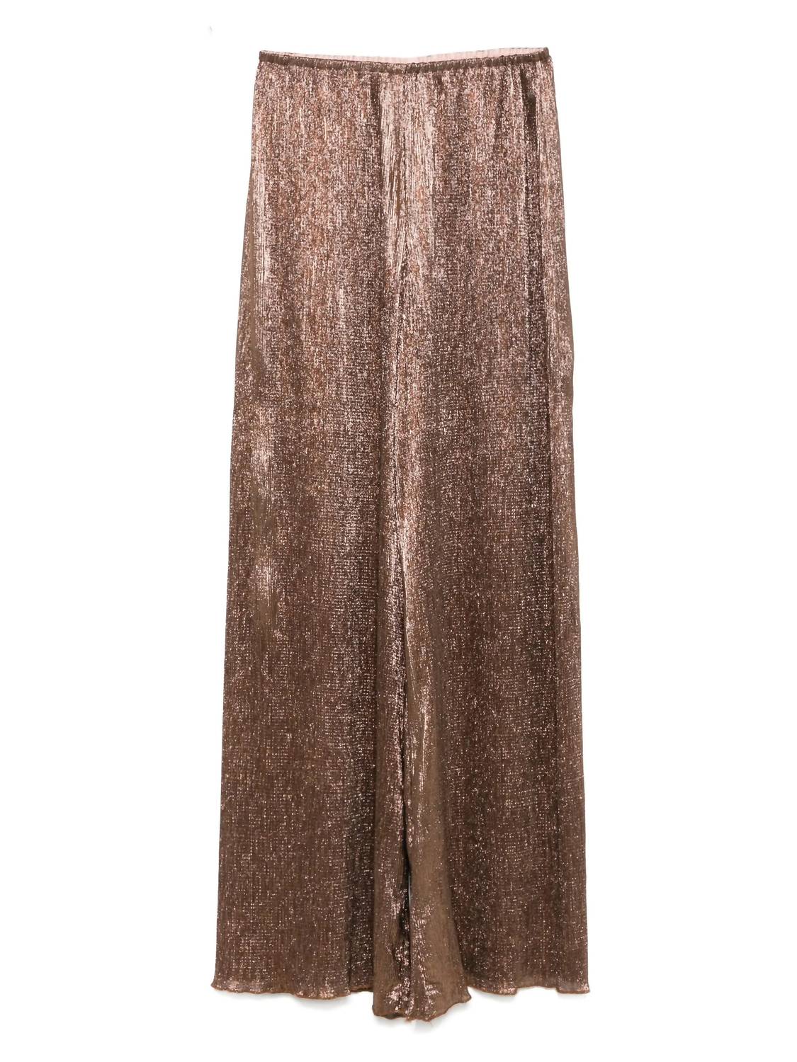 forte forte Froisse Lame Regular Waist Palazzo Pants in poudre - women's pants - view 5