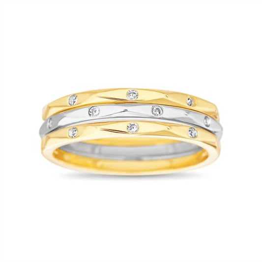 Allyanna Gifts - Women's 3 Band Stackable Ring Set