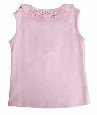 Marco & Lizzy - Girls' Sleeveless Ruffle Trim Top
