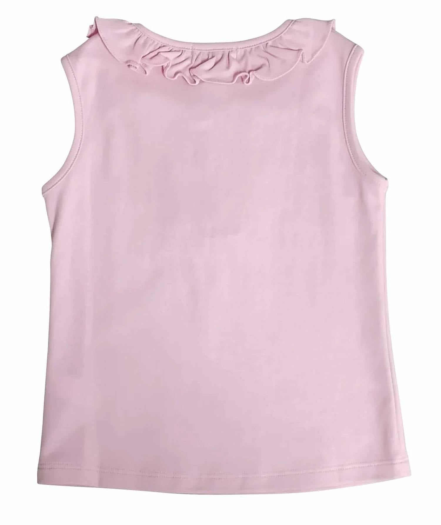 Marco & Lizzy - Girls' Sleeveless Ruffle Trim Top