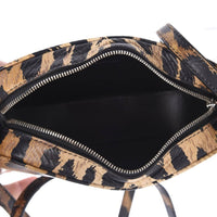 Balenciaga - Women's Calfskin Logo Printed Leopard Xs Everyday Camera Bag