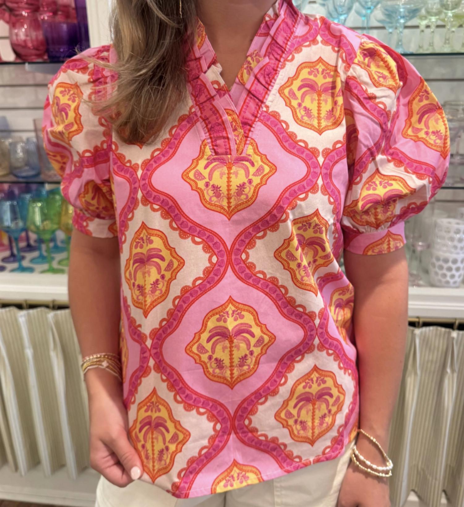 Maude Vivante - Palm Mirage Eva Top