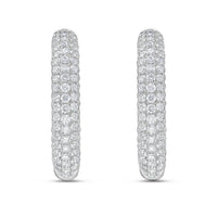 Diana M Jewels - Lab-grown Diamond Hoop Earrings - 5.00 Cts