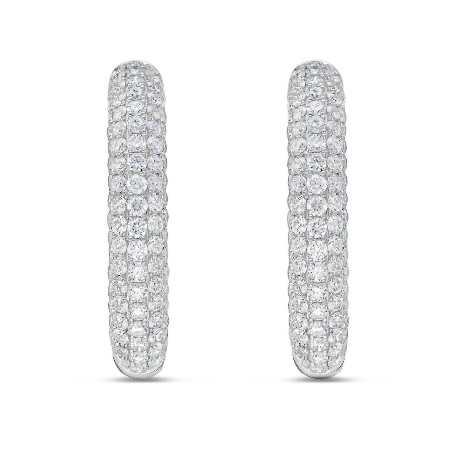 Diana M Jewels - Lab-grown Diamond Hoop Earrings - 5.00 Cts