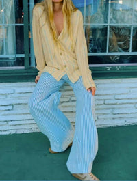 Forte Forte - Leno Weave Stripe Sartori Pants