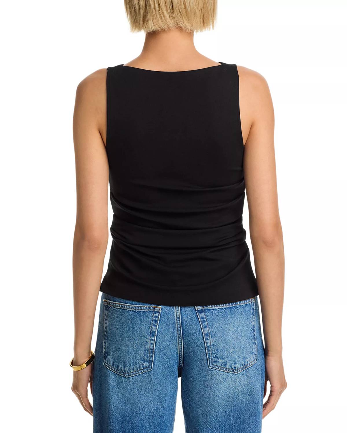 Rag & Bone - Irina Ponte Shirred Tank Top