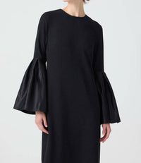 Touche Prive - Taffeta Sleeve Detailed Maxi Dress