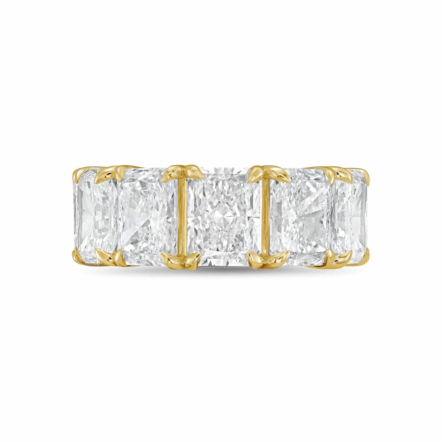 Diana M Jewels - Women's Radiant Lab-Grown Diamond Eternity Band (10.00 Ct) - Bold
