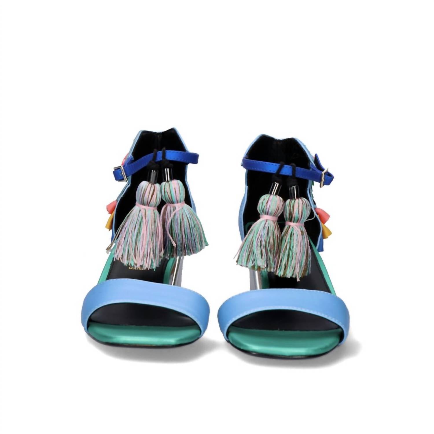 Exe Women's Luisa Low Heel Sandal in aqua green - women's heels - alternate view