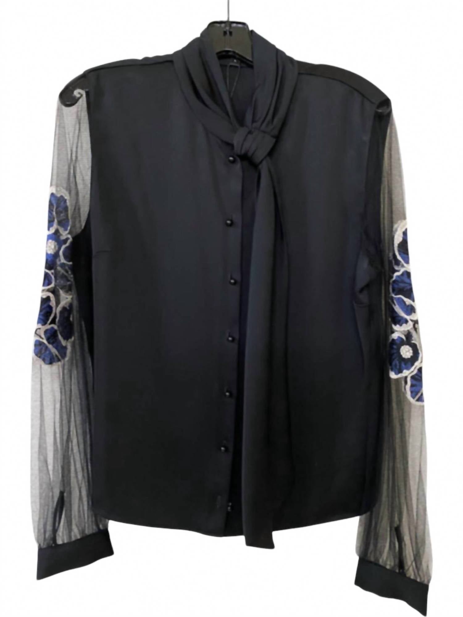Hilton Hollis - Women's Lurex Fiore Tulle Shirt