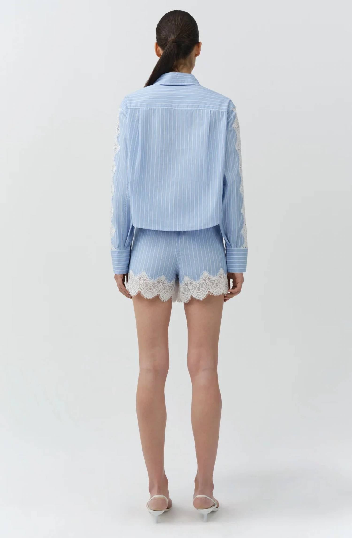 Simkhai - Emmie Cotton Lace Shorts