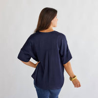 Caryn Lawn - Elizabeth Collared Top