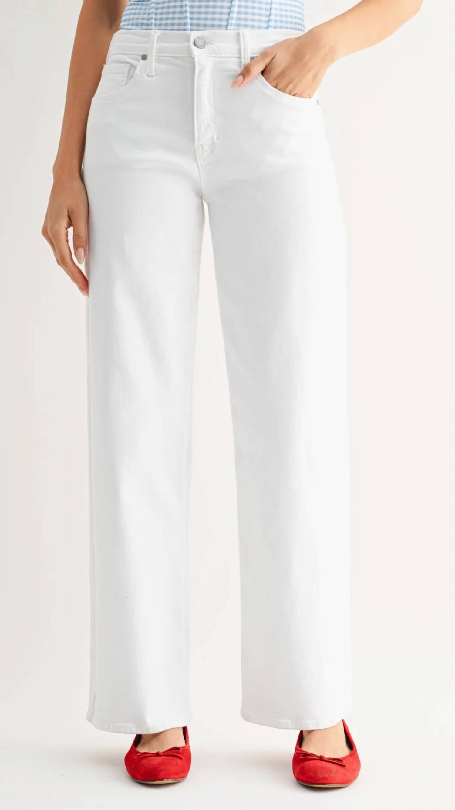 Just Black Denim - Mid-rise Loose Straight Full Length Jeans