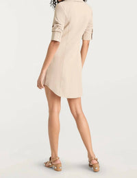 cinq a sept Mini Ella Dress in khaki - women's dress - view 4