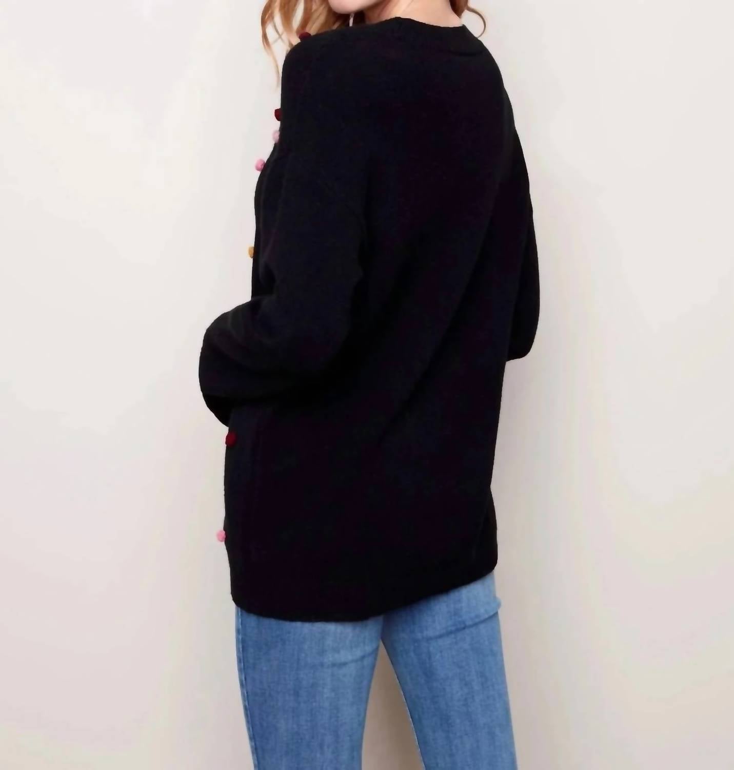 Charlie B - Pompoms Crew Neck Pullover