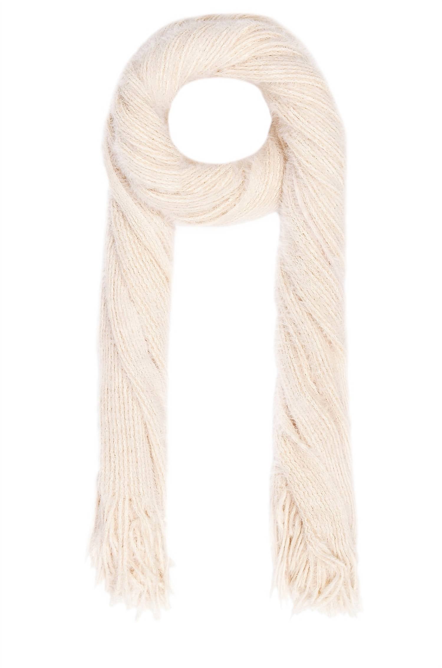Free People Whisper Fringe Blanket Scarf in ivory - women's scarf - alternate view