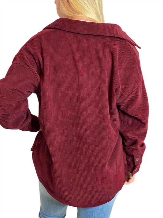 Blu Pepper - Corduroy Shacket