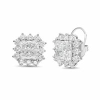 Diana M Jewels - Women's Radiant Lab-Grown Diamond Stud Earrings (15.00 Ct TCW) - Grand