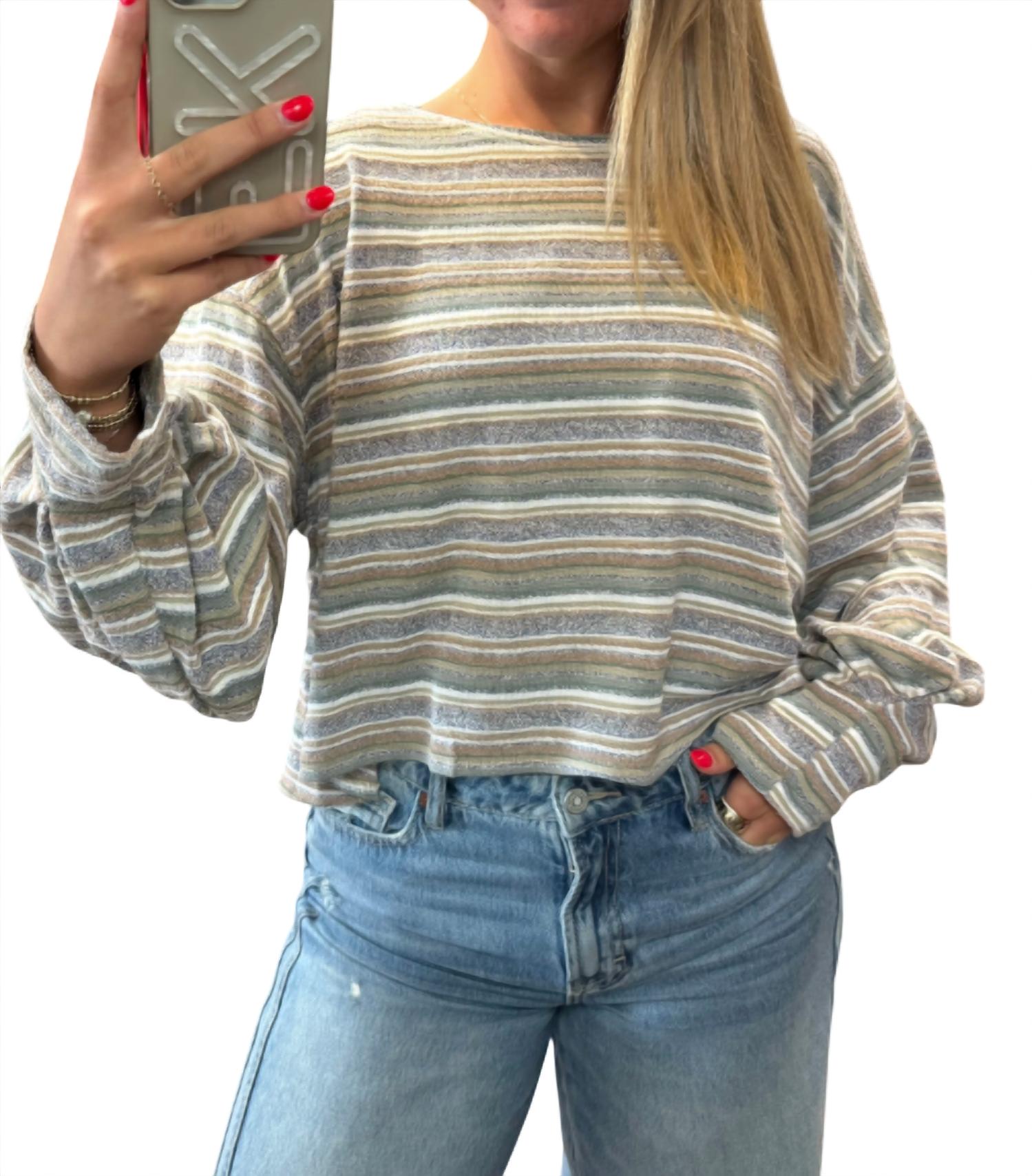 Klesis - Grace Striped Pullover Sweater