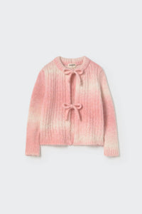 Cozmo - Girls' Soft Dyed Tricot Bow Cardigan