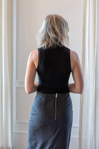 Eterne - Harlow Mock Neck Sleeveless Top