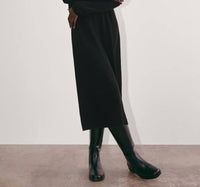 Everlane Turtle Neck Midi Dress in black - women's dress - detail view