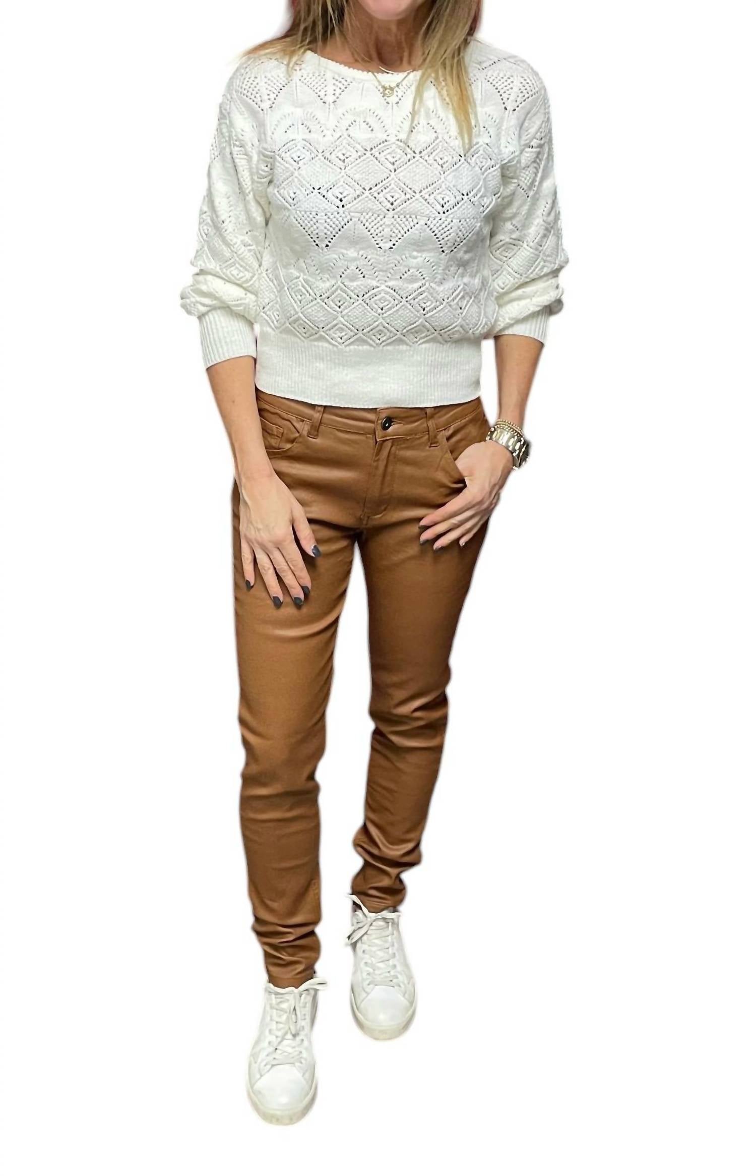 Femme Fatale - Sheena Faux Leather Five Pocket Pants