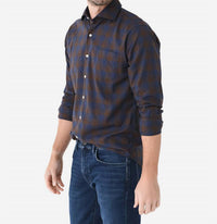 PETER MILLAR Men’s Button Down Shirt in navy - men's shirt - detail view