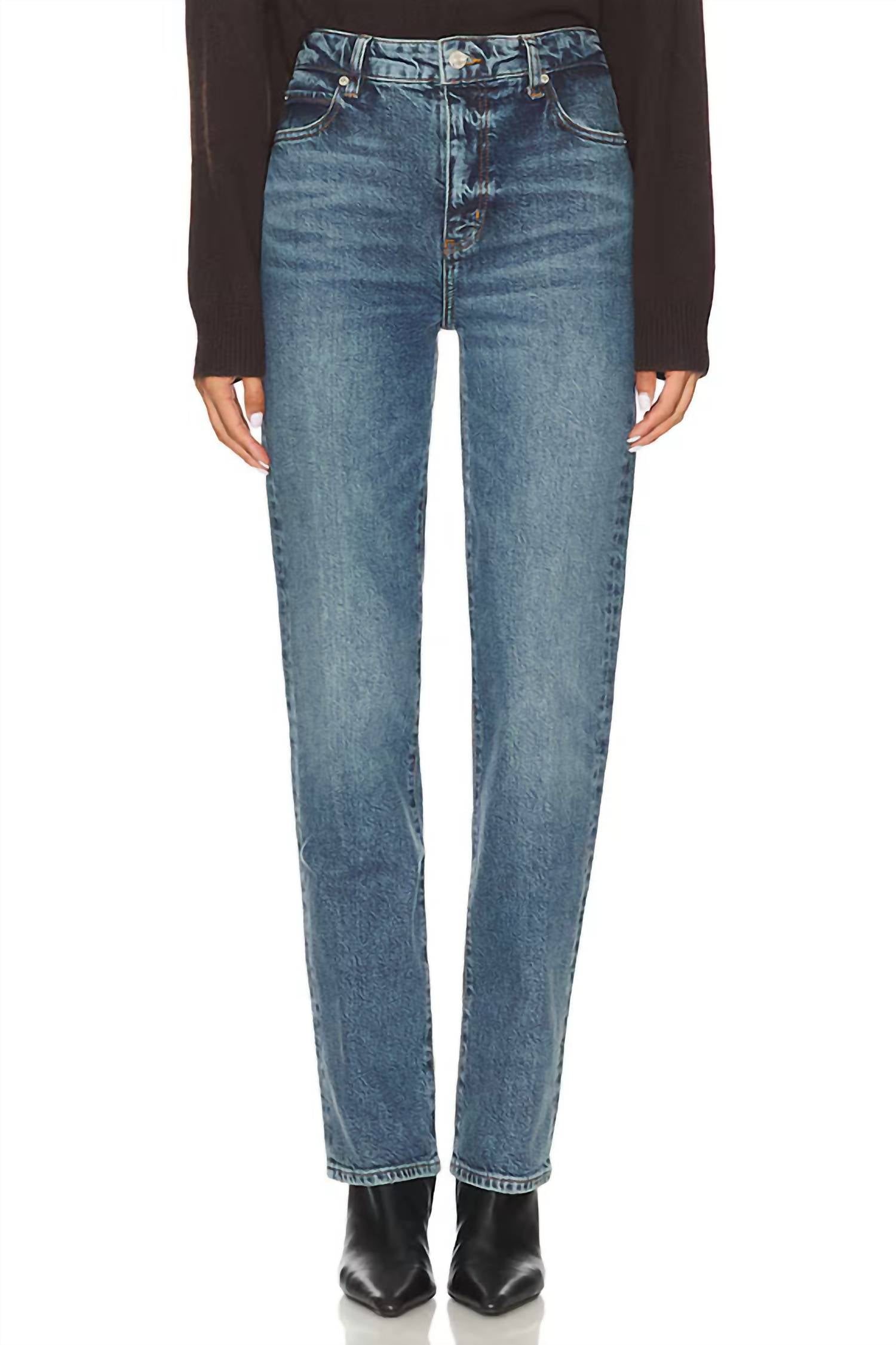 FRAME Ruler Straight Leg Jeans in halo - women's jeans