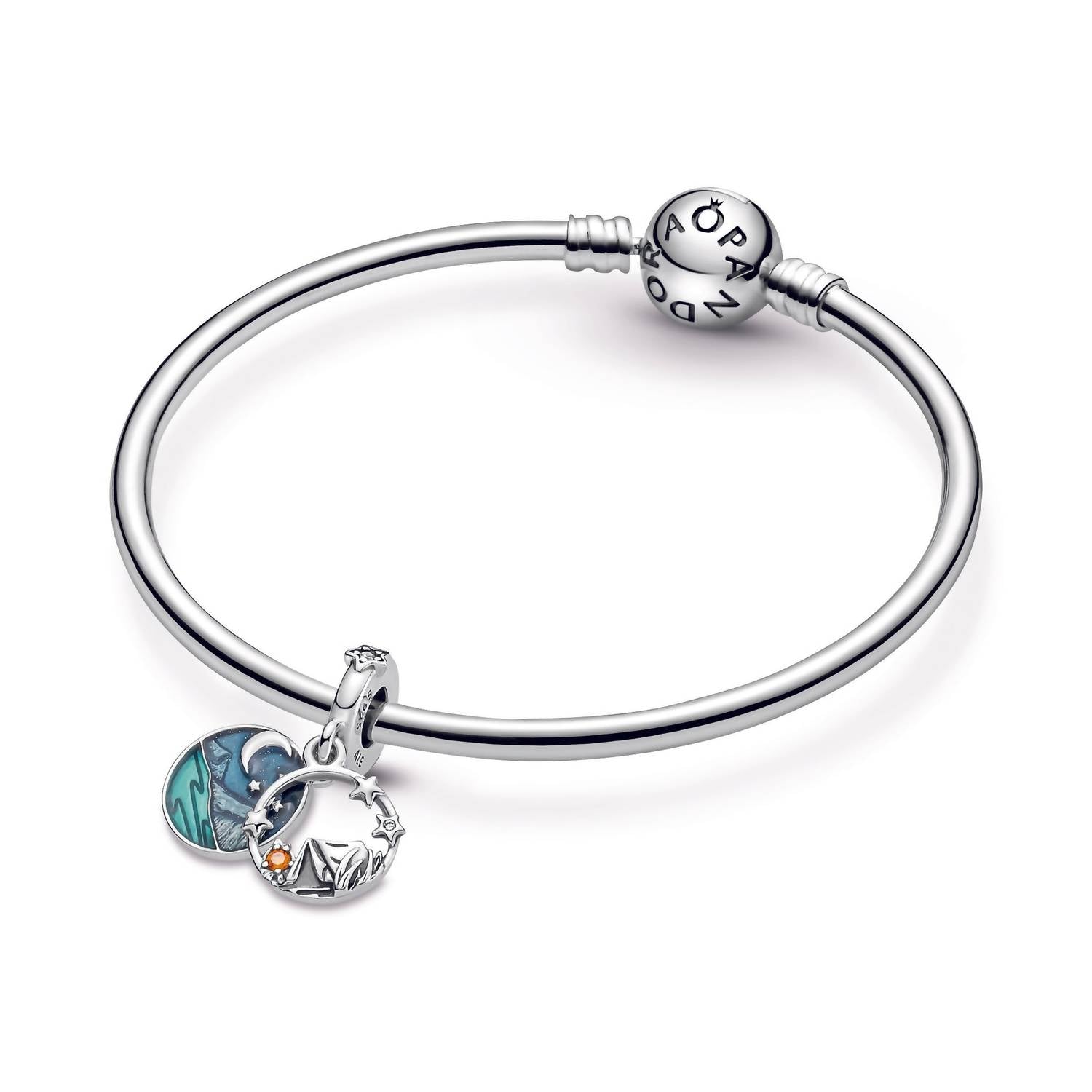 Pandora - Camping Night Sky Double Dangle Charm